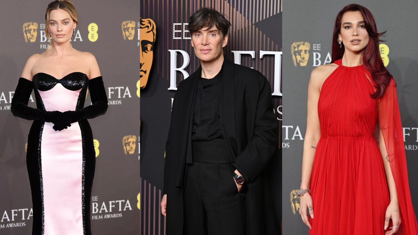 BAFTA Film Awards 2024 Margot Robbie Robert Downey Jr Dua Lipa And More Celebs Bring Glam To Red Carpet