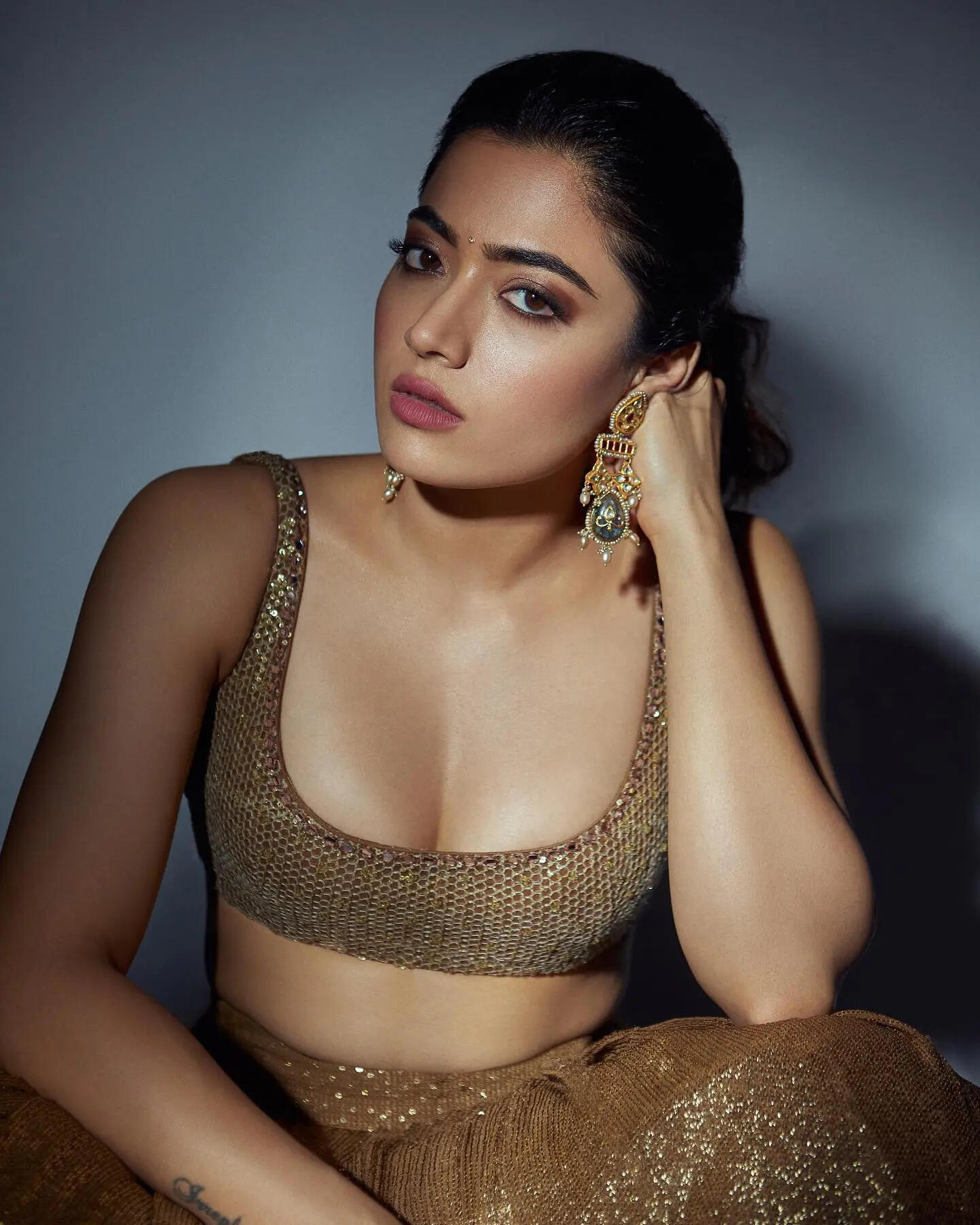 Rashmika Mandannas Bold Neckline
