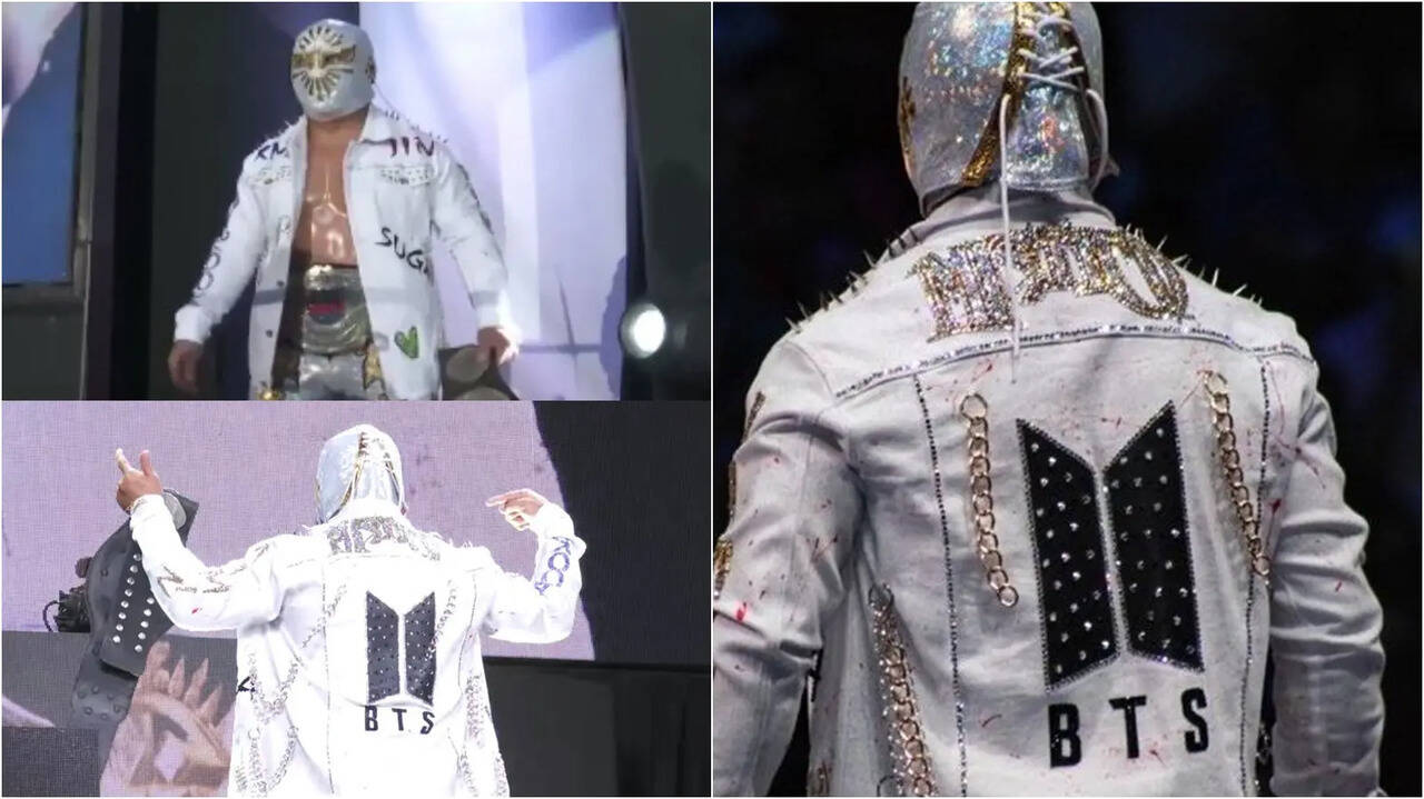 CMLL wrestler Mstico39s shoutout to BTS
