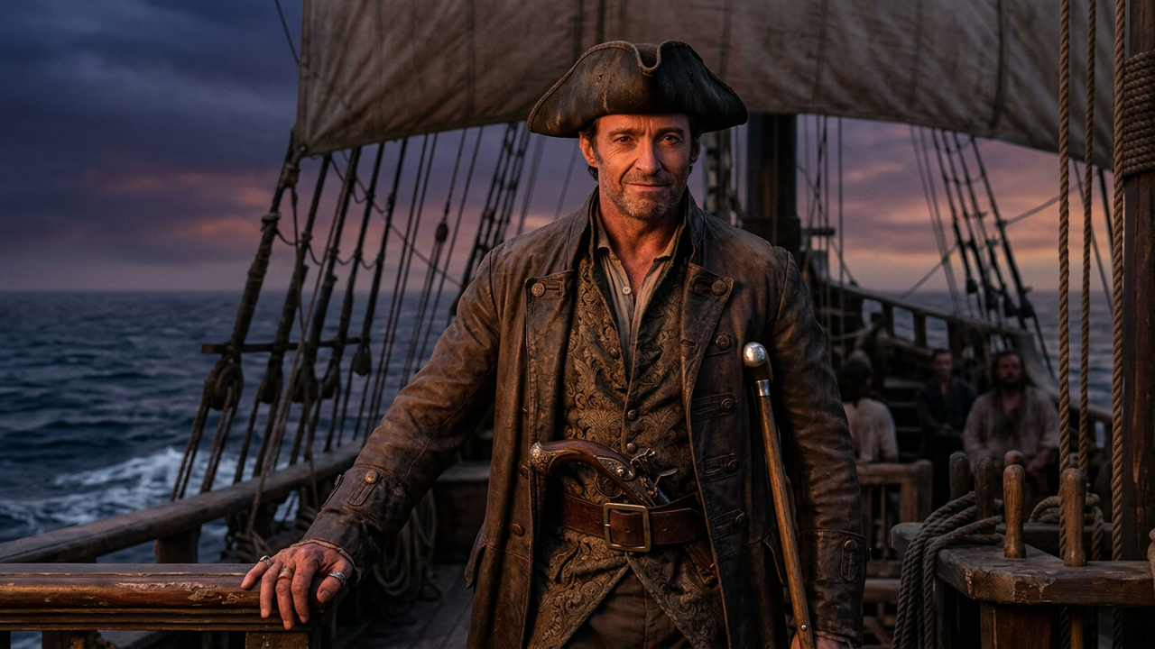 Hugh Jackman prepares for his upcoming role as Pirate Long John Silver in  Ridley Scott's adaptation of 'Treasure Island.' | Zoom TV