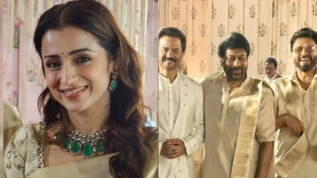 Celebrities Including Trisha, Chiranjeevi, and Nagarjuna Attend Avantika's Wedding, Daughter of Khushboo Sundar; TN Chief Minister Vijay Skips the Event.