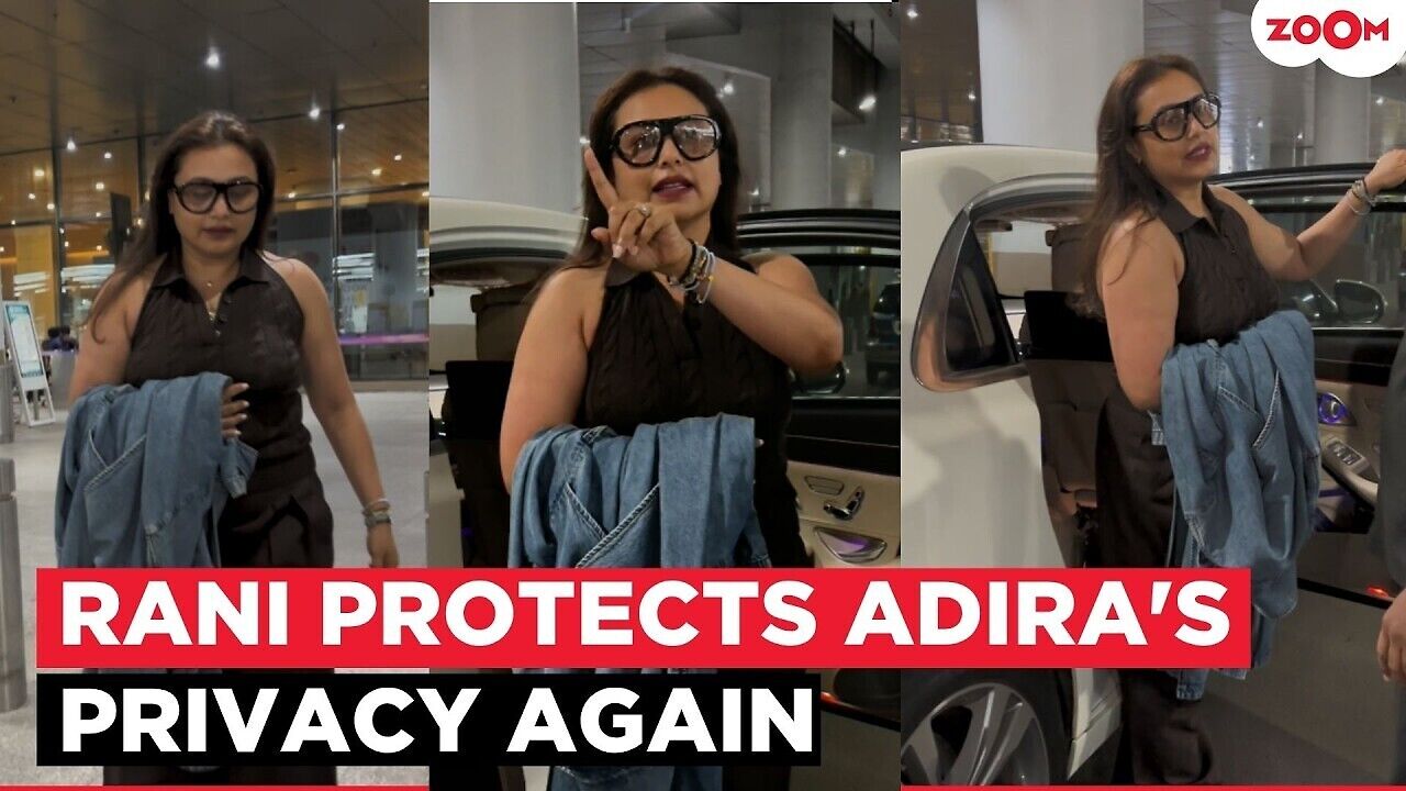 Rani Mukerji takes on a 'DEFENSIVE' role as a mother at the airport