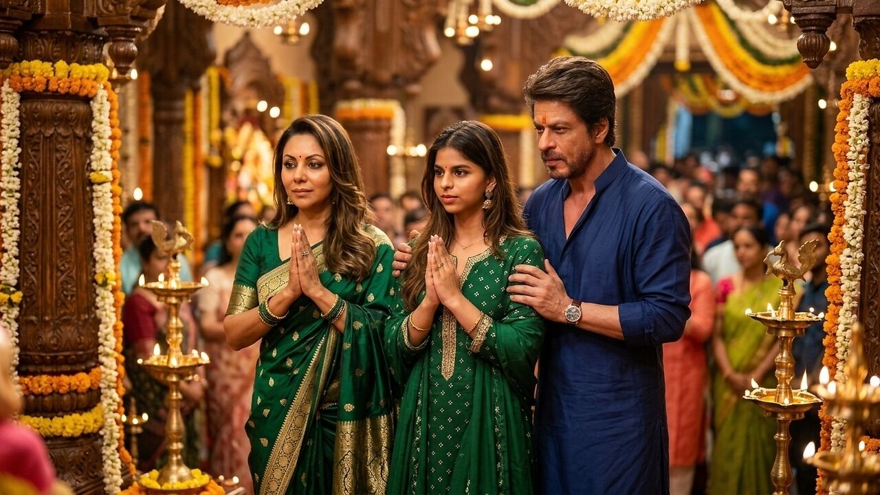 लालबागचा राजा के दरबार में पहुंचे Shah Rukh Khan, बेटी सुहाना और पत्नी गौरी  के साथ की पूजा | Zoom TV