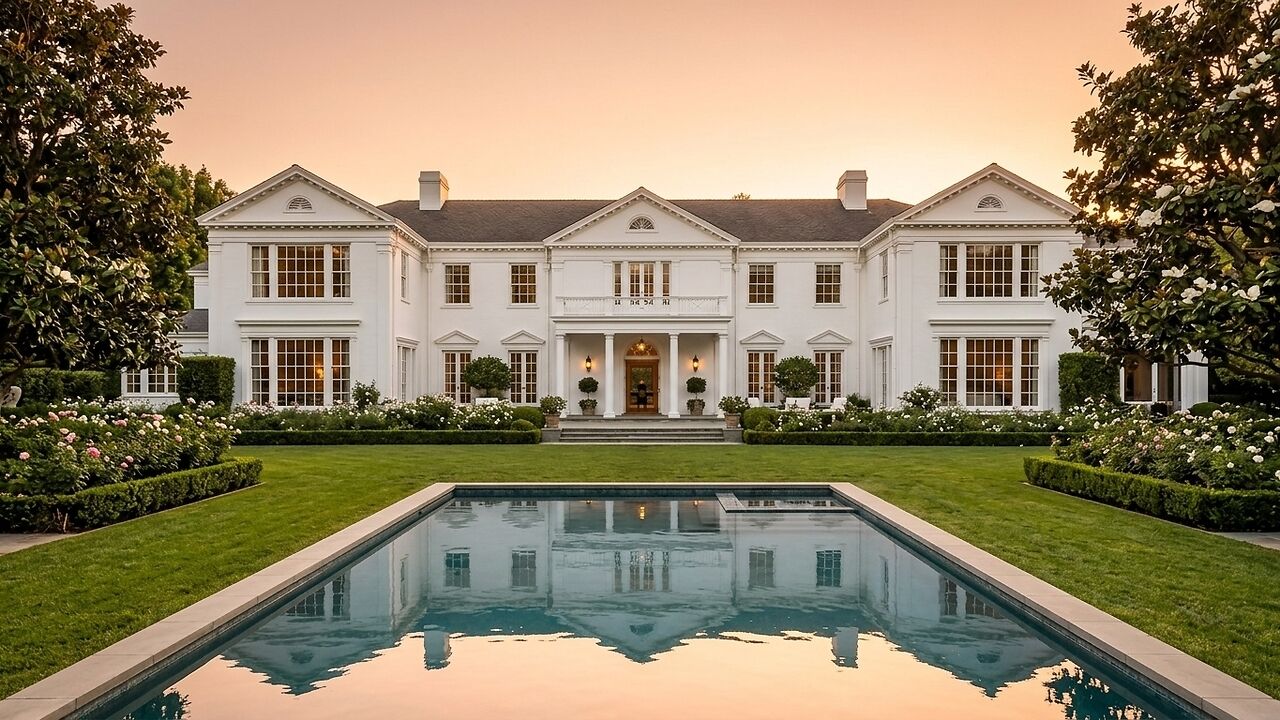 A Look Back at Denzel Washington’s Historic Colonial Revival Mansion in ...