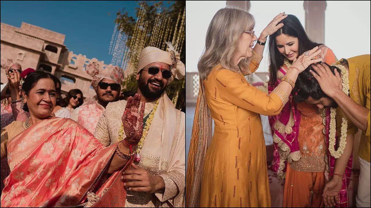 Vicky Kaushal takes blessing from Katrina Kaif’s mother, shares UNSEEN ...