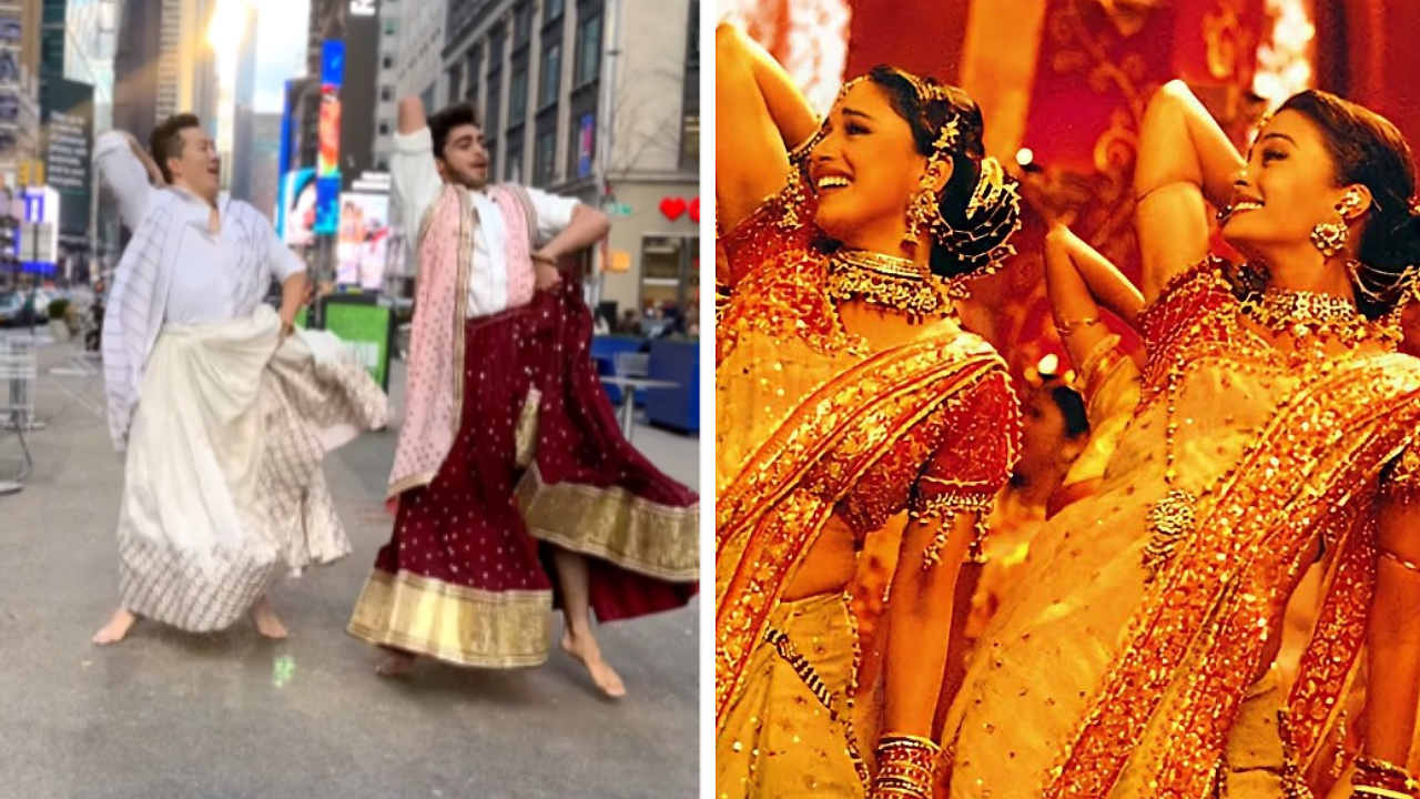 Men in ghagra! Dancers ace Aishwarya, Madhuri's Dola Re Dola steps ...