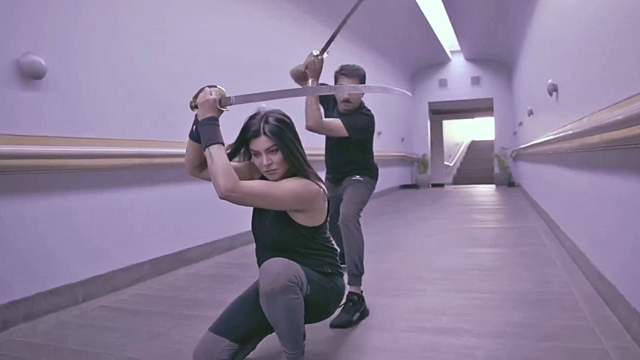 ​Sushmita Sen's Kalaripayattu training session