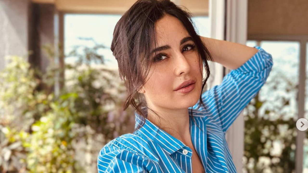 Katrina Kaif 'Summer Blue' PICS Are All About Laughter, Posing And Donning A Messy Bun