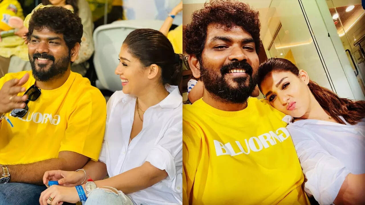 Nayanthara and Vignesh Shivan attended IPL match in Chennai. (Image source: Instagram)