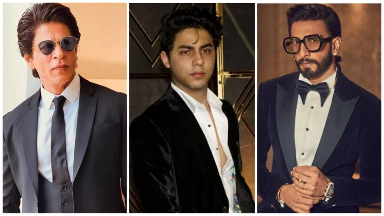 Shah Rukh Khan Ranveer Singh and Aryan Khan