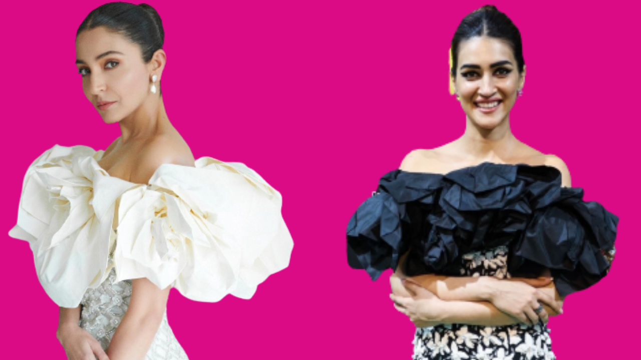 Anushka Sharma's Ivory Or Kriti Sanon's Black, Who Wore The Richard Quinn Off-Shoulder Ruffled Fit Better?