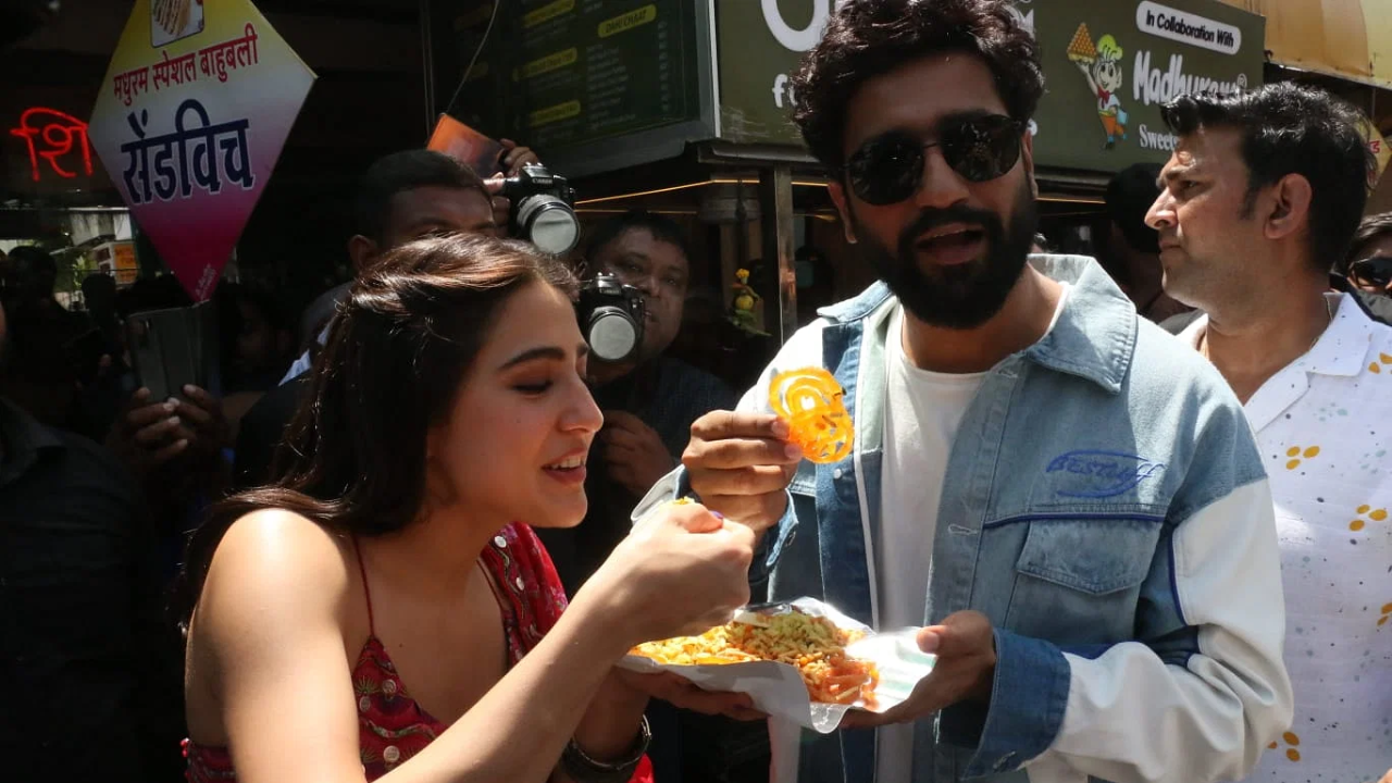 Sara Ali Khan, Vicky Kaushal In Indore