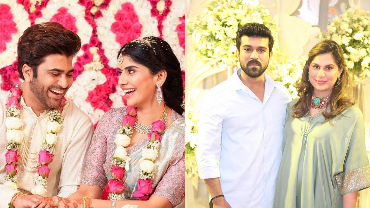 Sharwanand-Rakshita Reddy's Wedding Reception Ram Charan, Wife Upasana, Rana Daggubati, Other Celebs Attend In Style