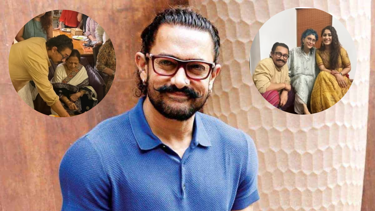 Family Gala! Aamir Khan Celebrates Mom Zeenat Hussain's 89th birthday. Ex-Wife Kiran Rao, Daughter Ira Join