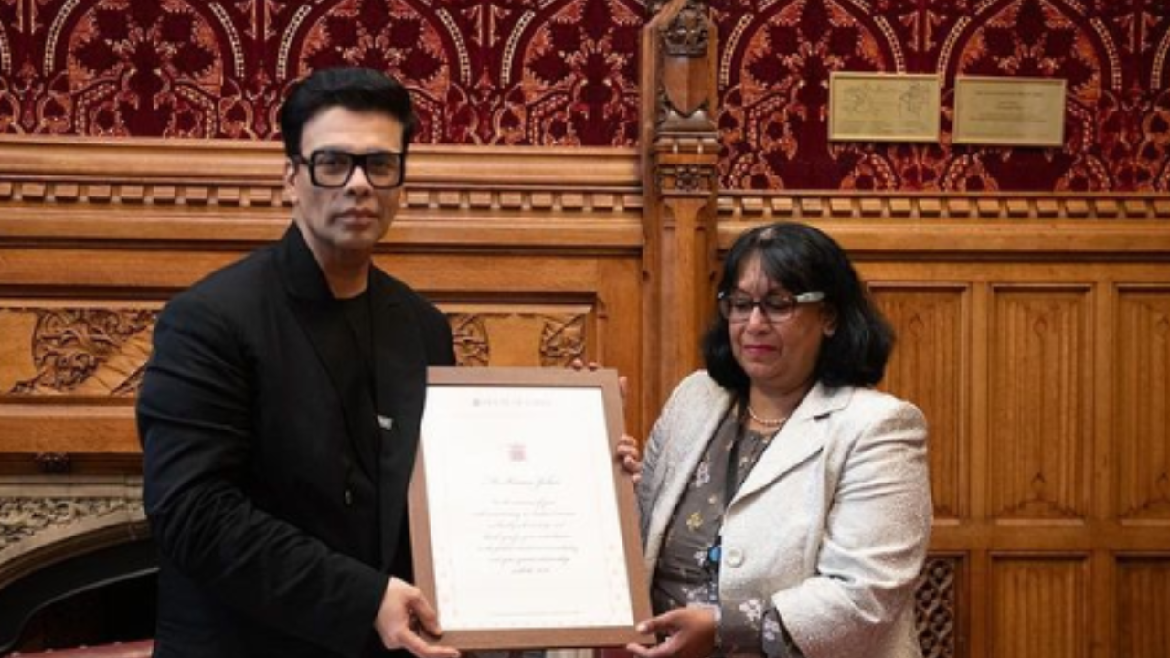 Karan Johar honoured by British parliament