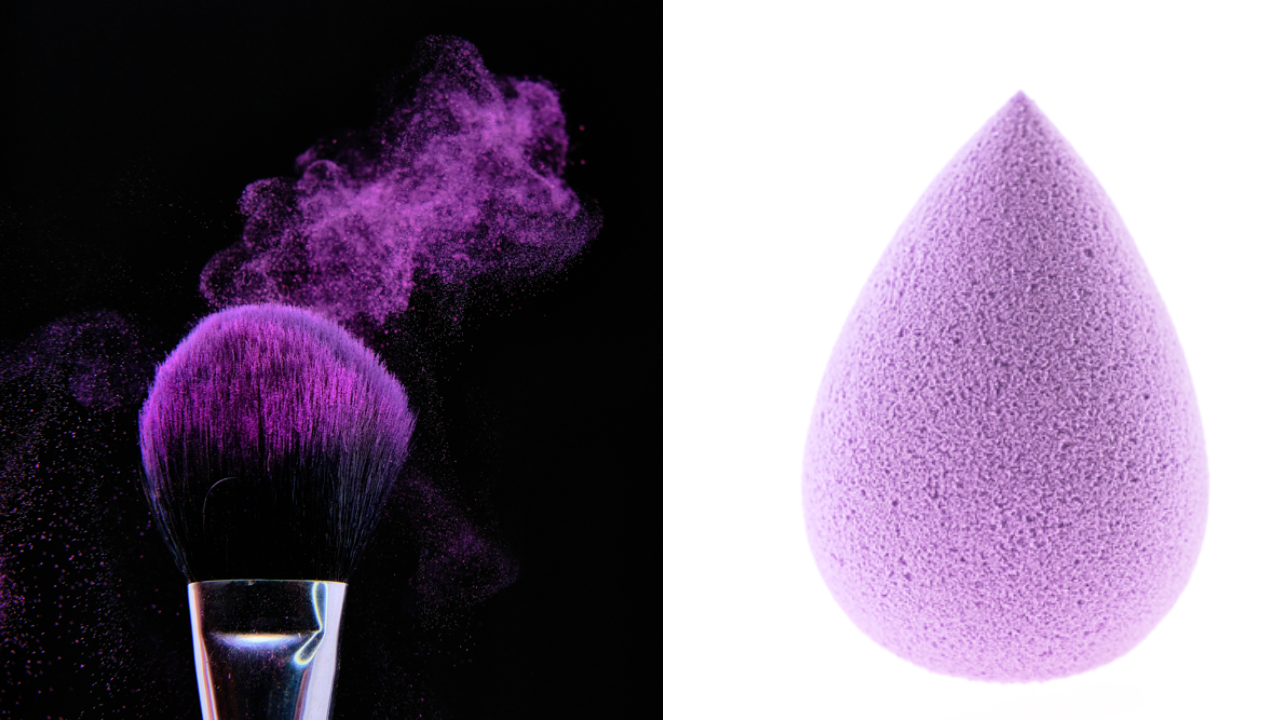 Brushes Vs Sponges Which Is Better. Pic Credit: Freepik