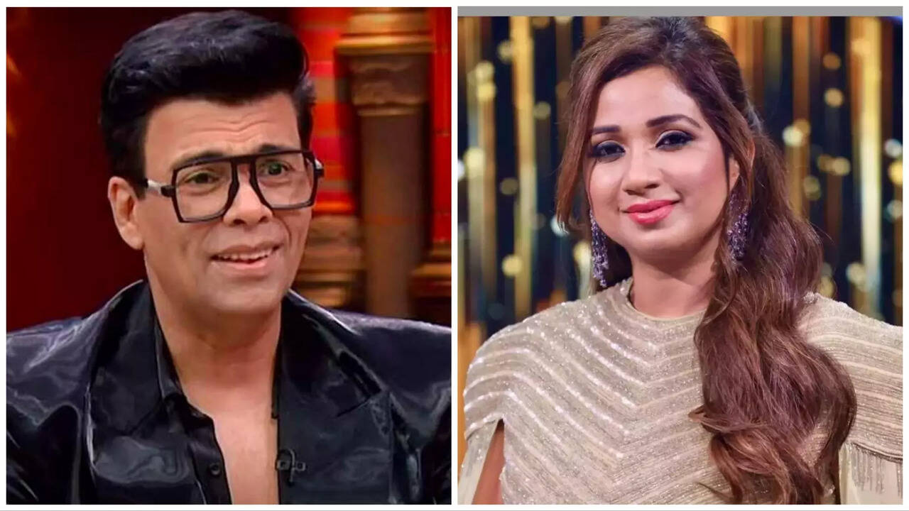 Karan Johar and Shreya Ghoshal