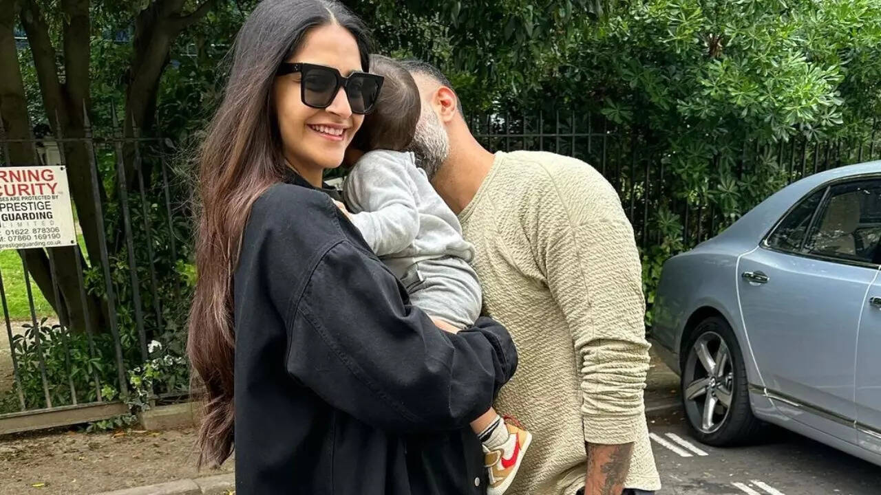 Sonam Kapoor, Son Vayu Twin In Matching Sneakers. Netizens Are All Heart For Mother-Son Duo’s London Pics