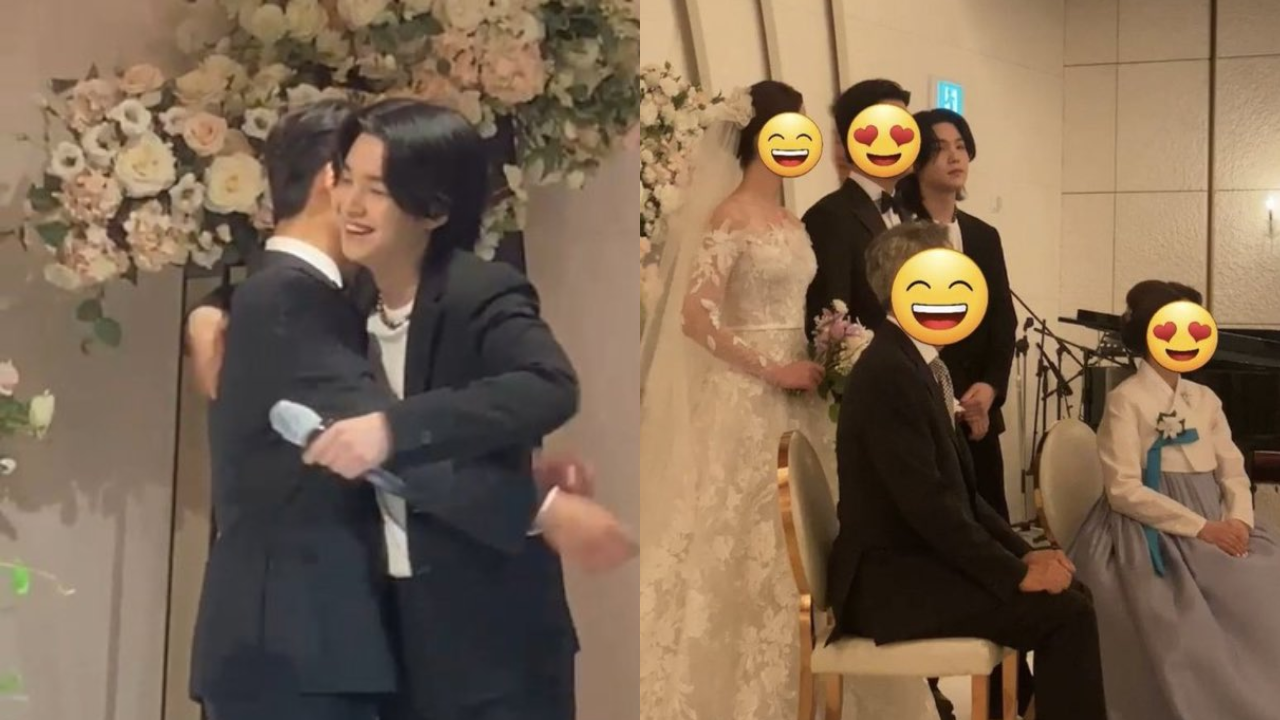 Suga attends his brother's wedding