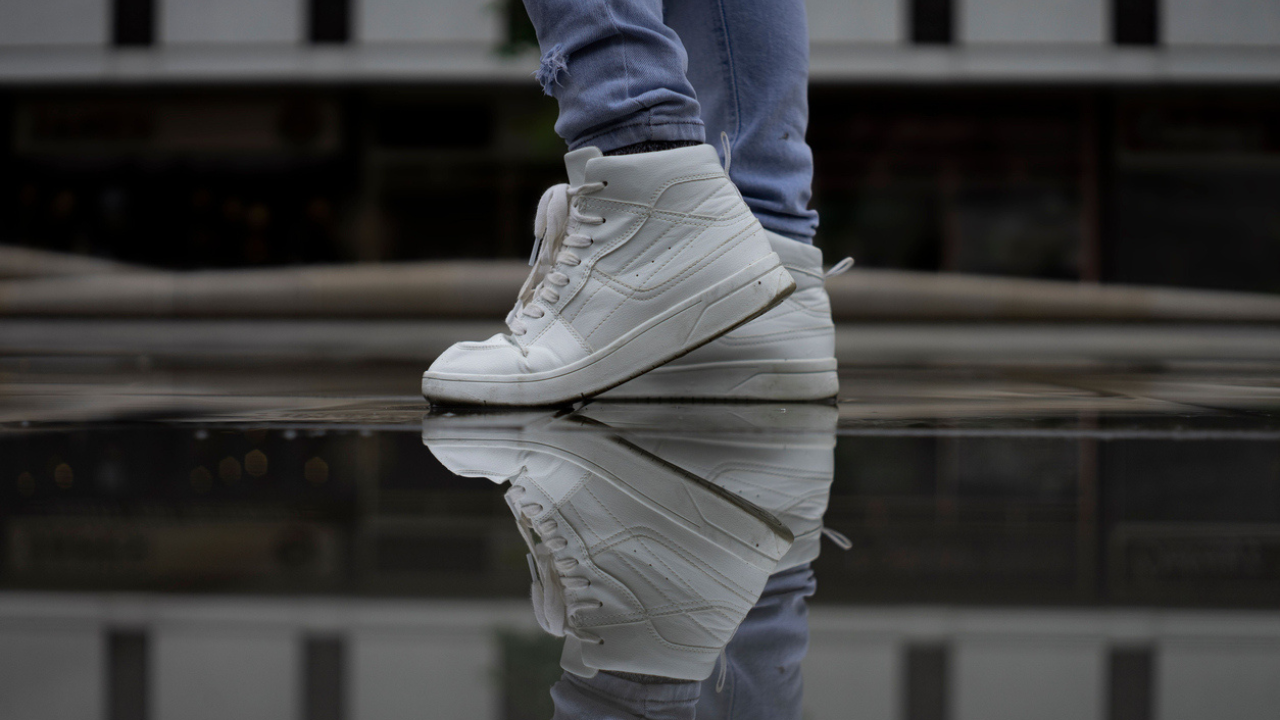 Sneakers in the Rain