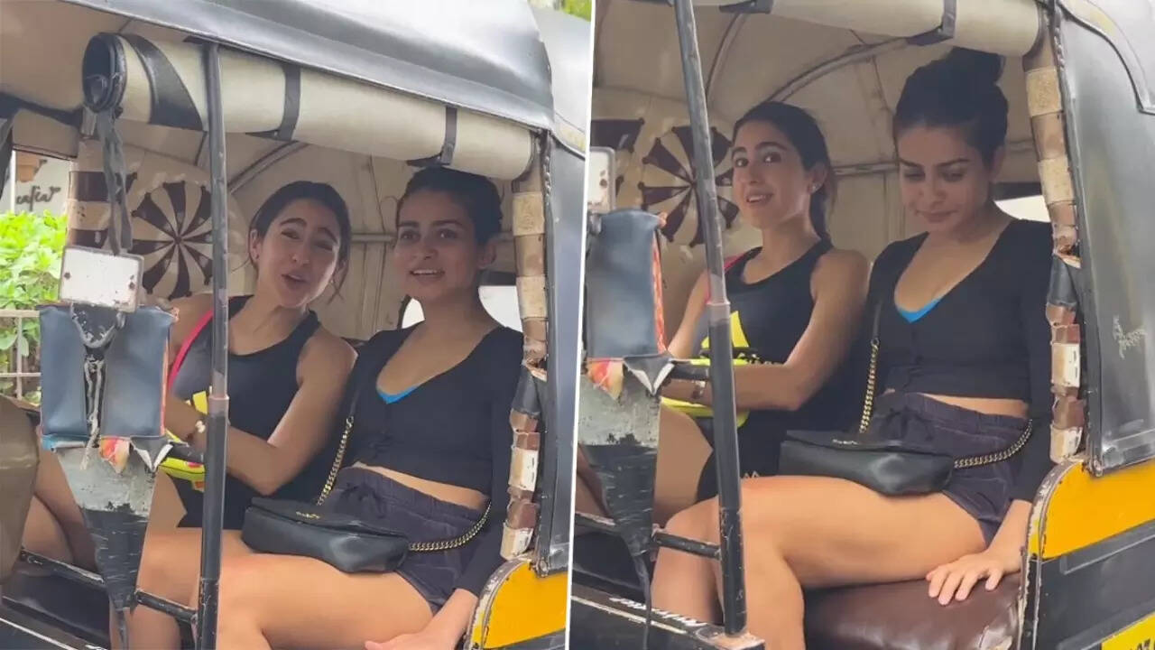 Sara Ali Khan takes auto-rickshaw home