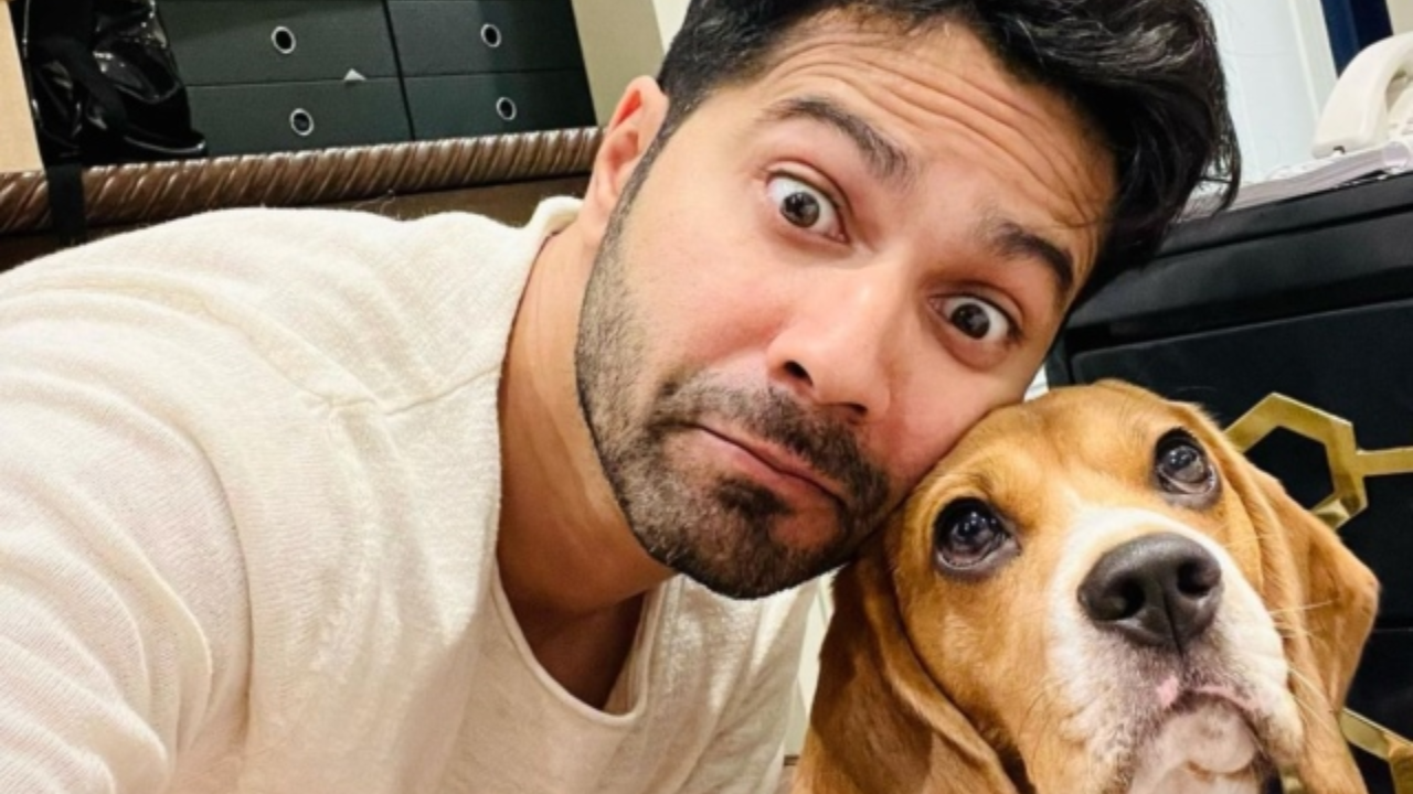 Varun Dhawan on his dog