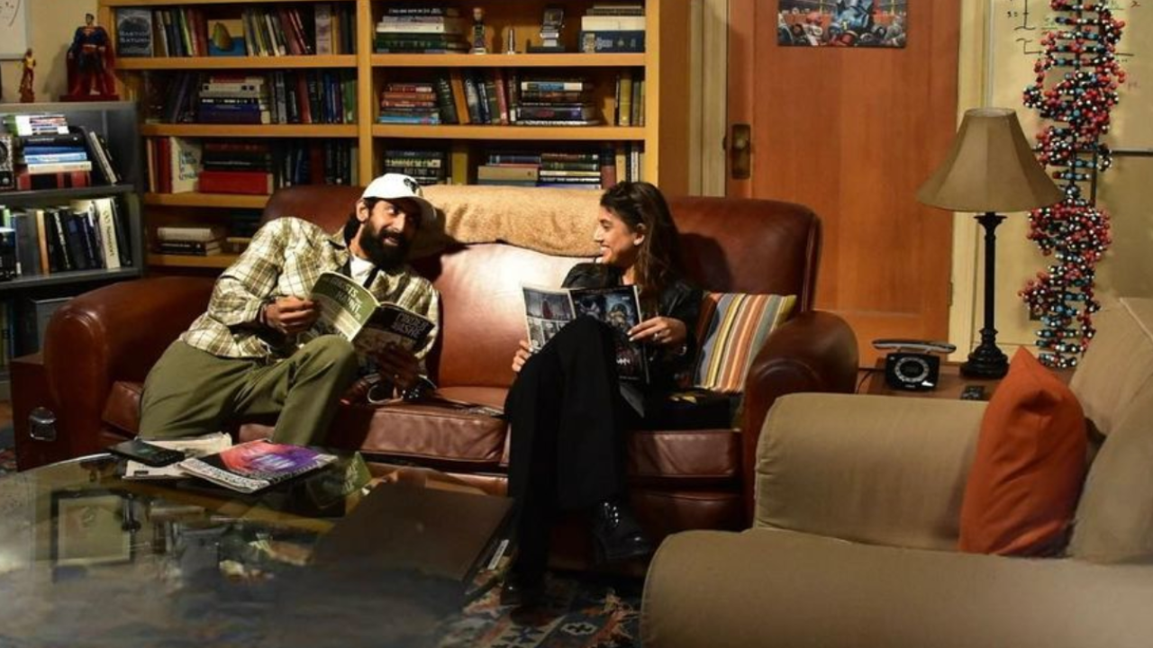 Rana Daggubati, Miheeka Bajaj Got 'BAZINGA' As They Pose In Living Room Of The Big Bang Theory Series