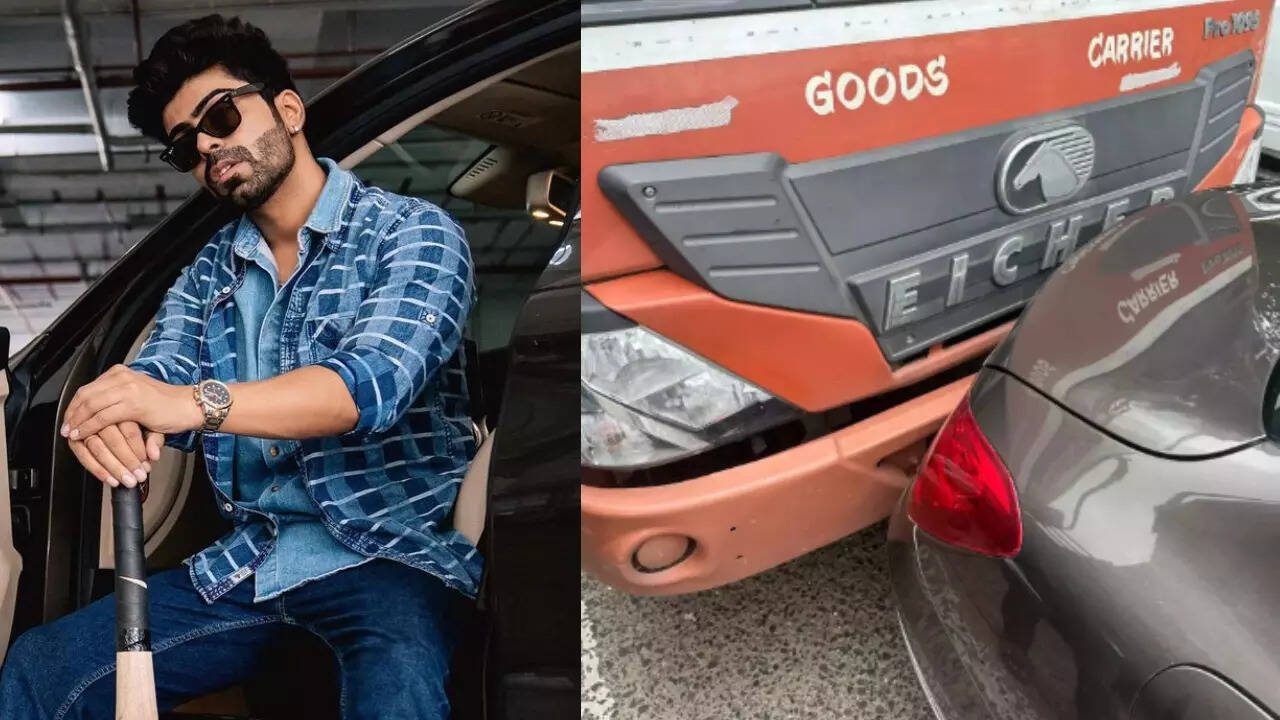 Akash Choudhary Escapes Major Road Accident (Image Credits: Instagram)