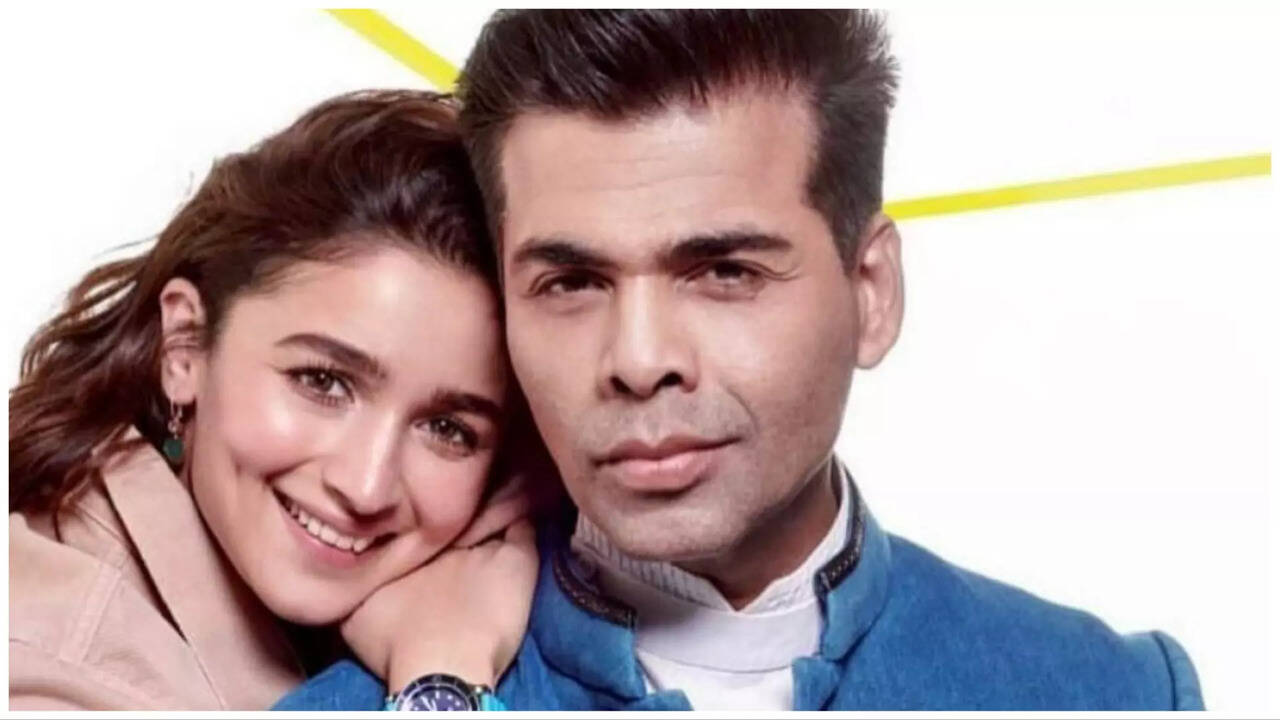 Alia Bhat and Karan Johar