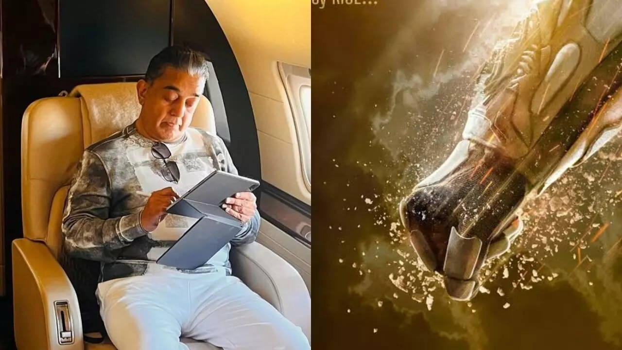 Kamal Haasan Heads To San Diego For Project K Event, Shows Fans ‘Write Way To Fly’