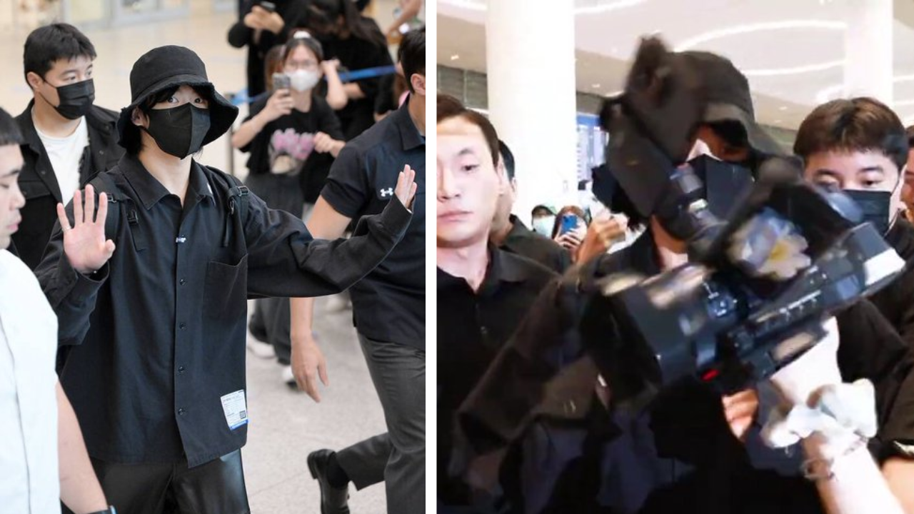 BTS' Jungkook mobbed at airport