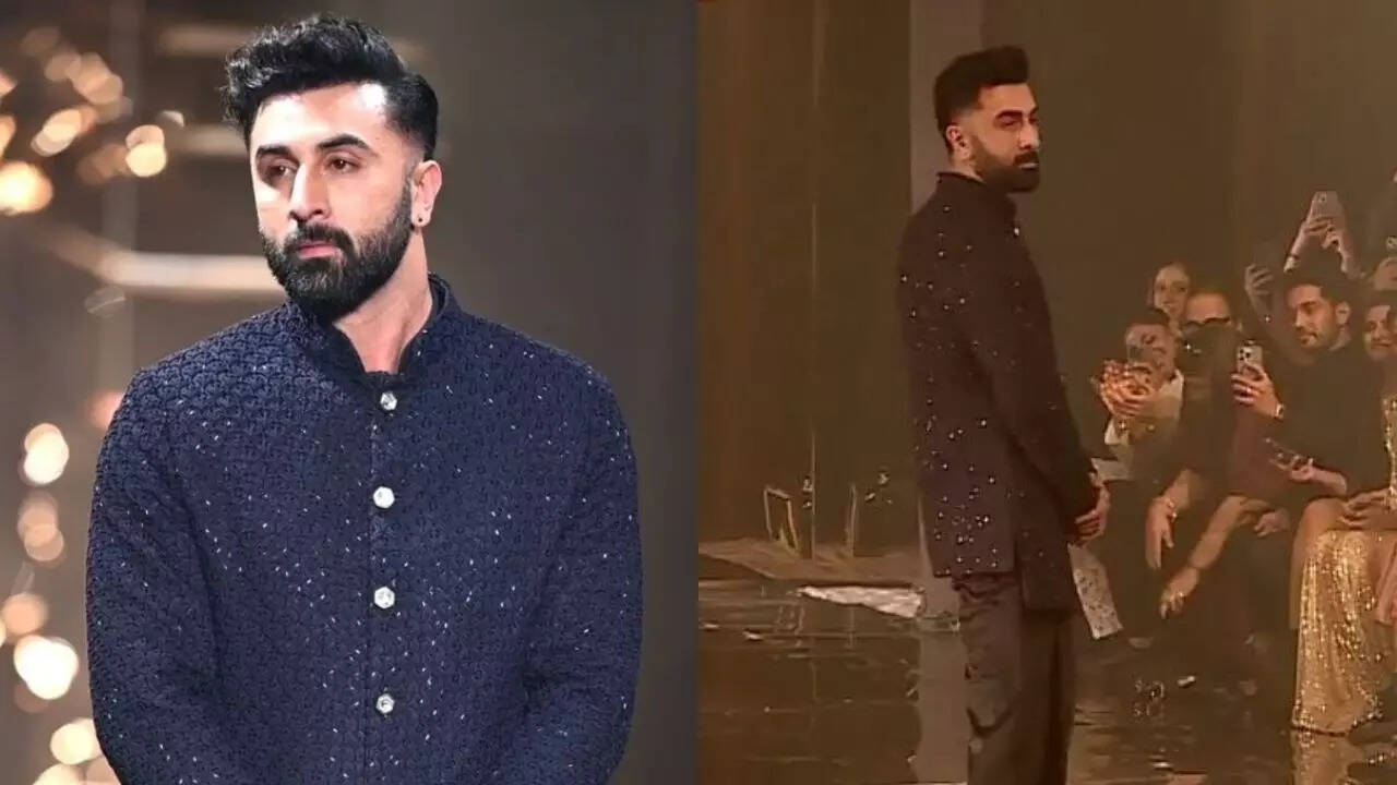 India Couture Week 2023 Day 4: Ranbir Kapoor Serves Punjabi Munda Vibes In Embellished Fusion Fit. WATCH