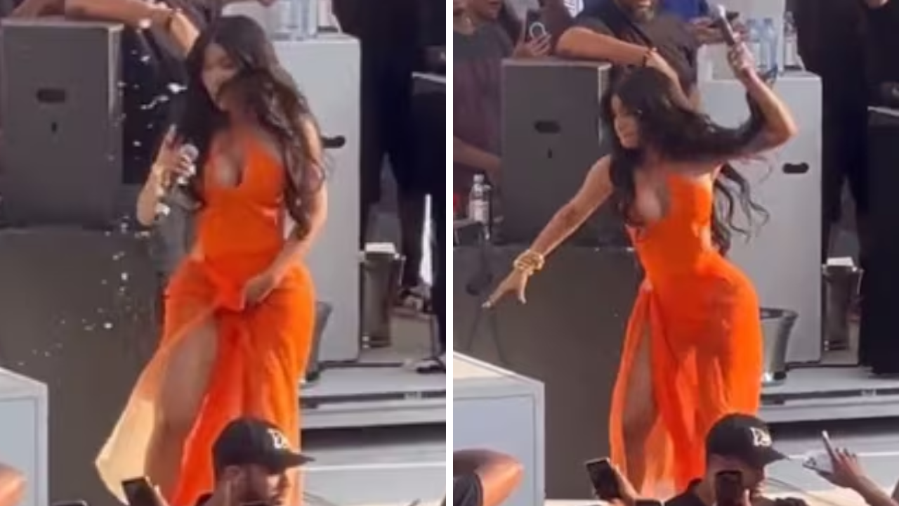 Cardi B Hurls Mic At Fan