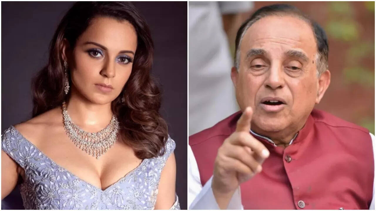 Kangana Ranaut and Subramanian Swamy