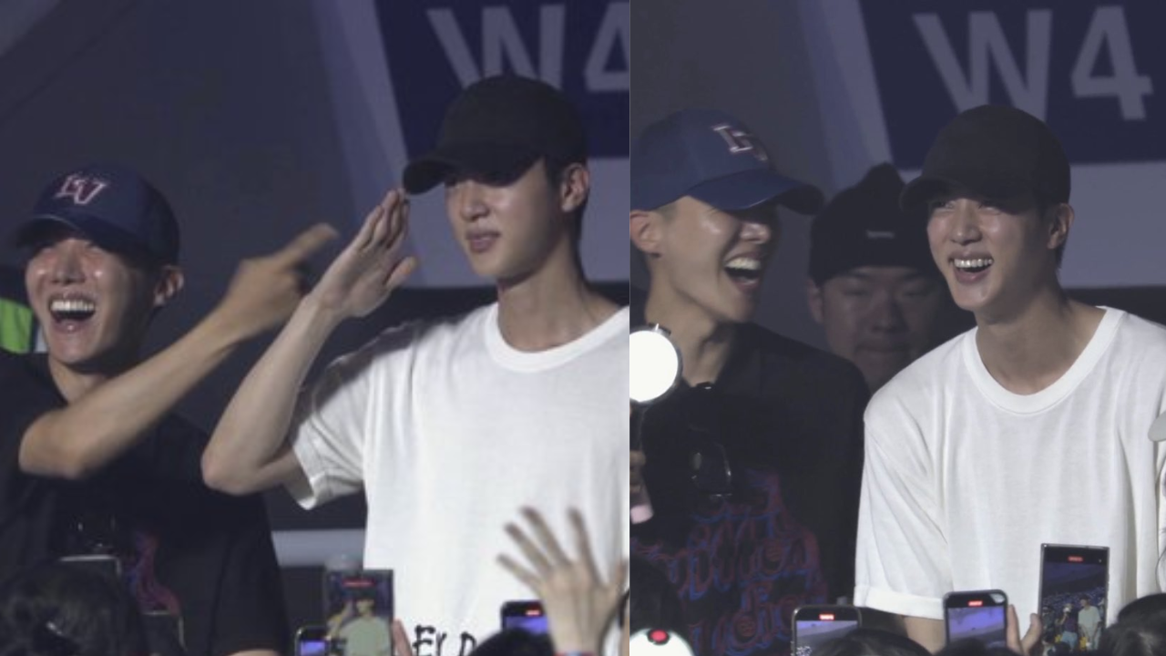 BTS' Jin and J-Hope attend Suga's concert