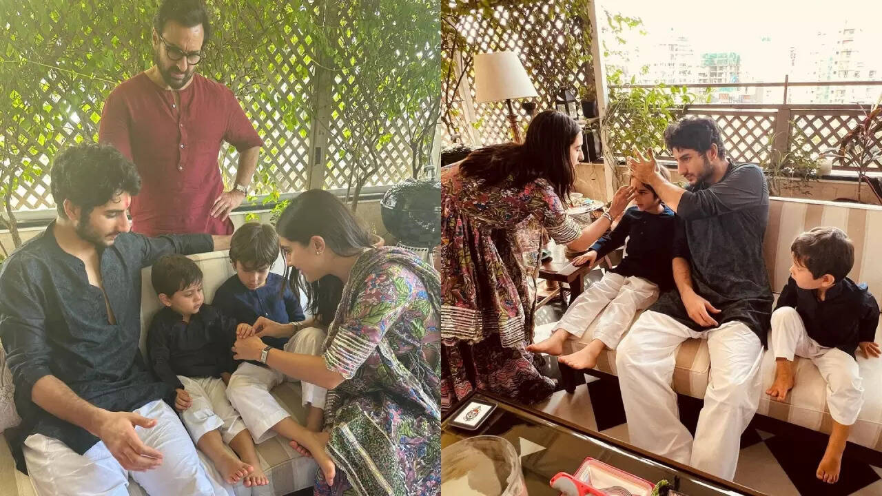 ara Ali Khan Ties Rakhi To Ibrahim, Taimur, Jeh. See PICS (Image Credits: Instagram)