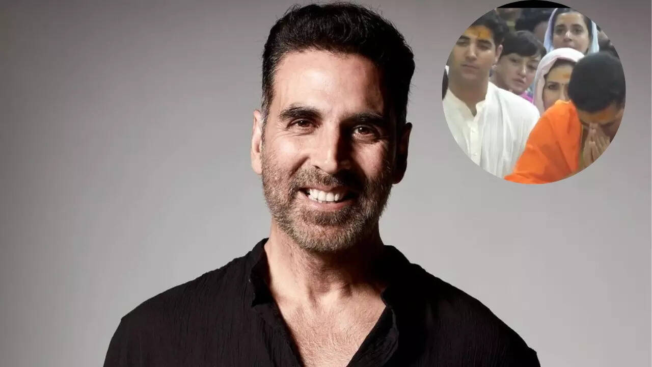 Akshay Kumar, Son Aarav Visit Mahakaleshwar Temple On His 56th Birthday, Cricketer Shikhar Dhawan Joins. WATCH