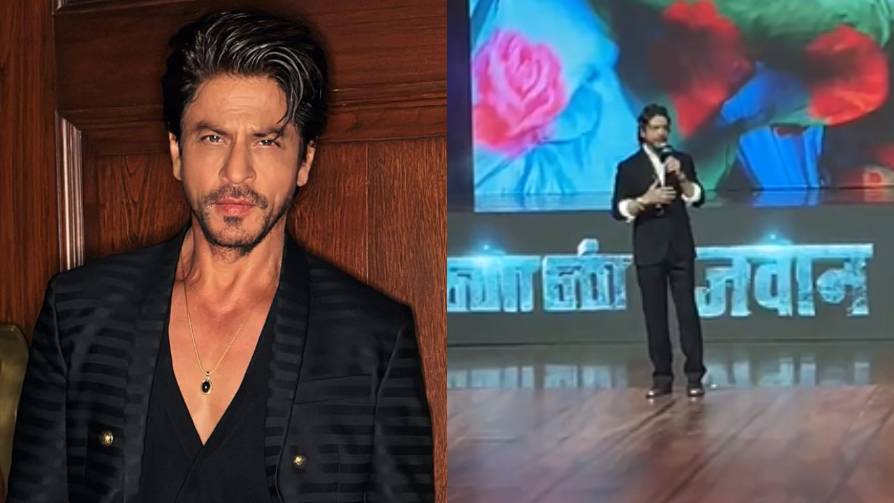 Shah Rukh Khan Asks Crowd To Be Quiet At Jawan's Press Event