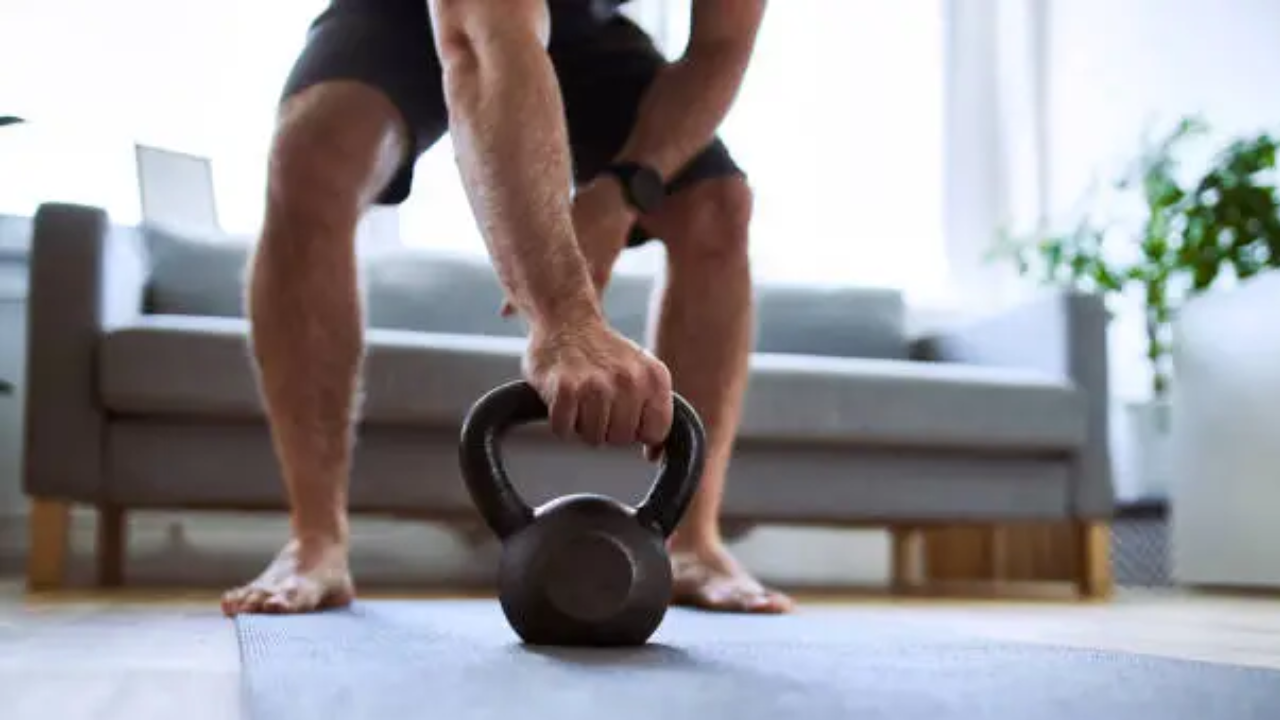 Working out barefoot