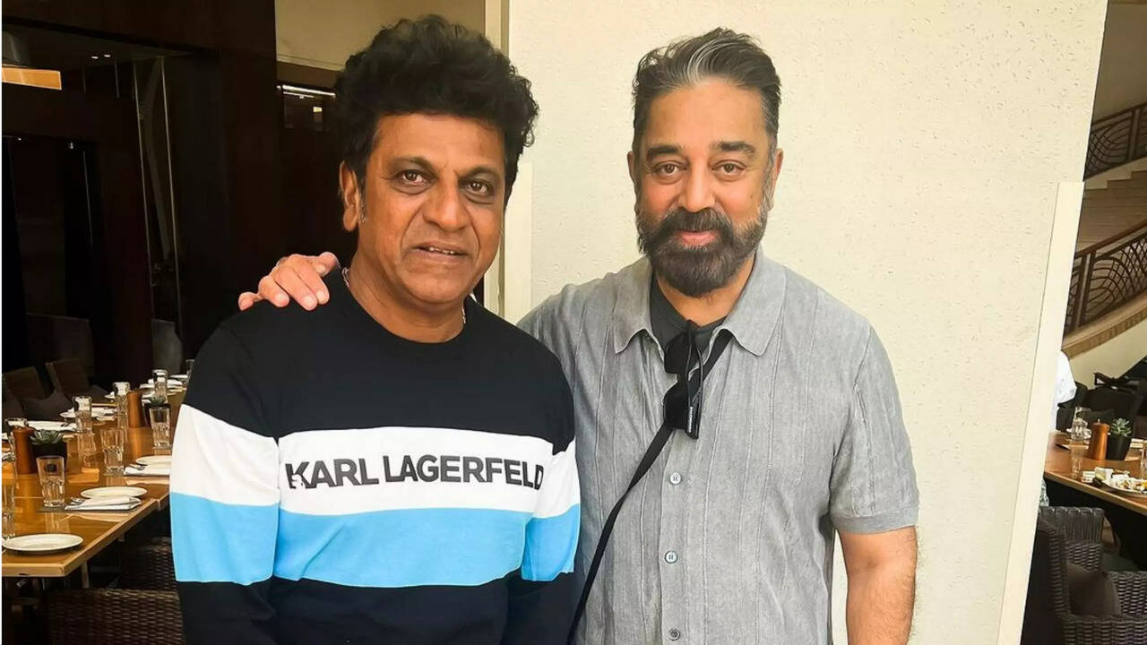 Shiva Rajkumar Bumps Into Kamal Haasan In Mumbai While Promoting His Film Ghost