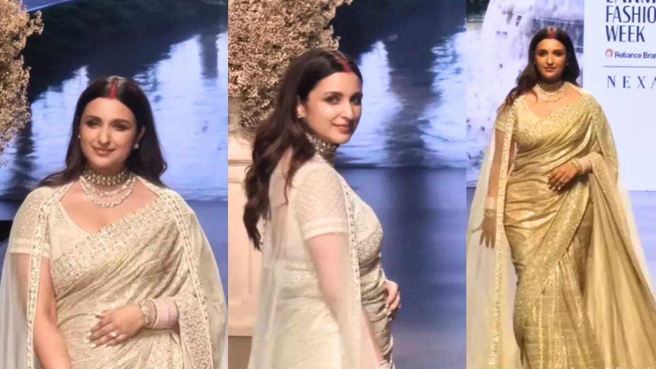 Newlywed Parineeti Chopra Looks Gorgeous As She Flaunting Chooda, Sindoor During LFW Ramp Walk. WATCH