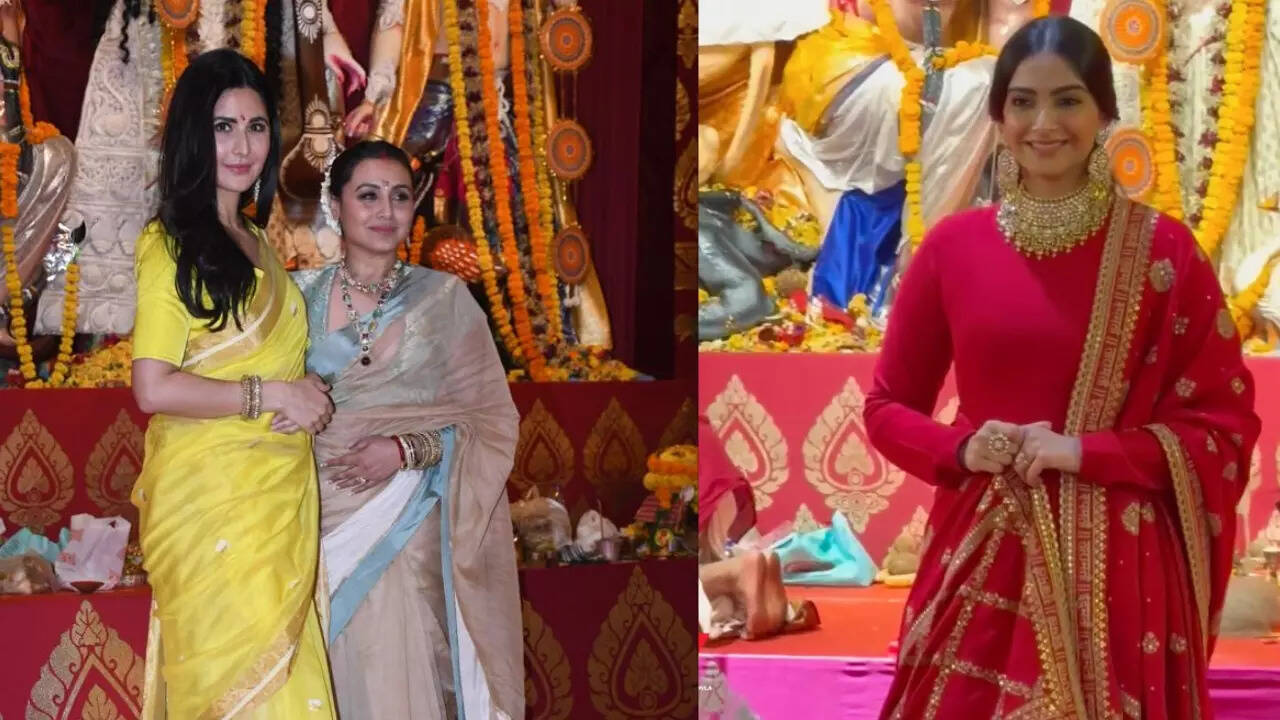 Katrina Kaif, Rani Mukerji To Kajol, Sonam Kapoor: Celebs Who Turned Heads At Durga Puja Pandal On Mahanavami