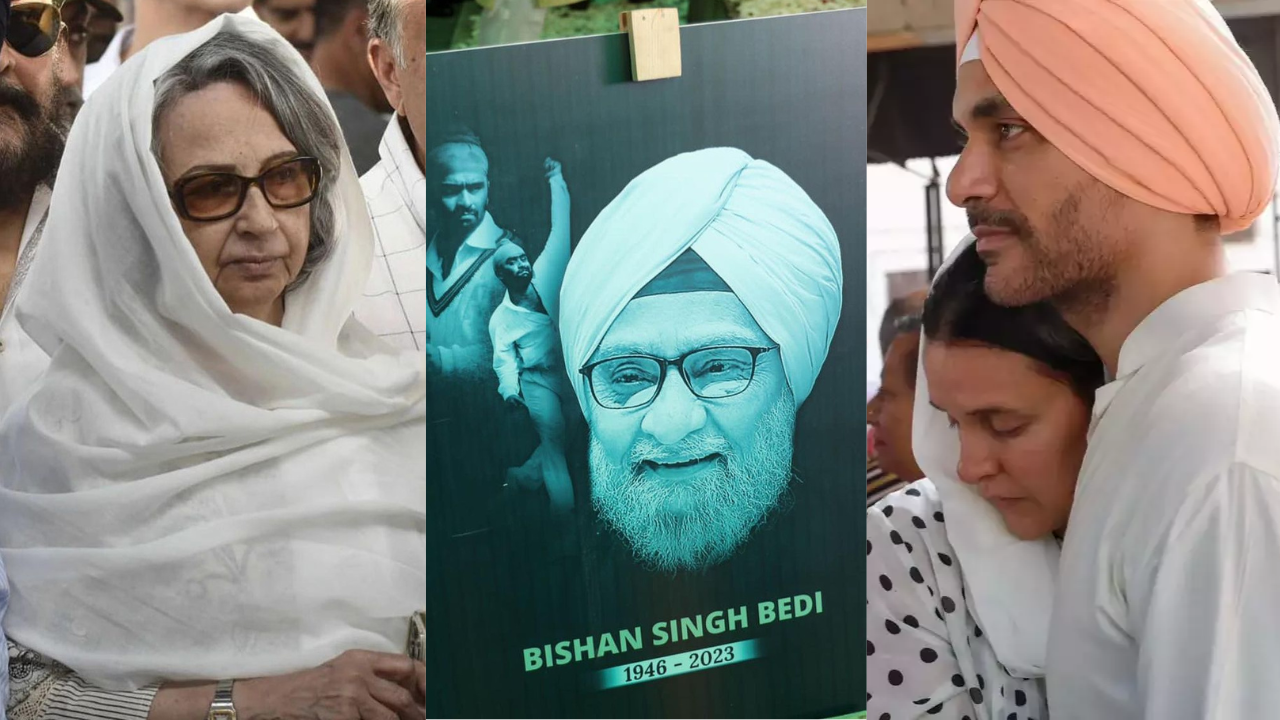 Bishan Singh Bedi Last Rites: Neha Bedi, Angad Bedi In Tears, Sharmila Tagore, Kapil Dev, And More Pay Tribute