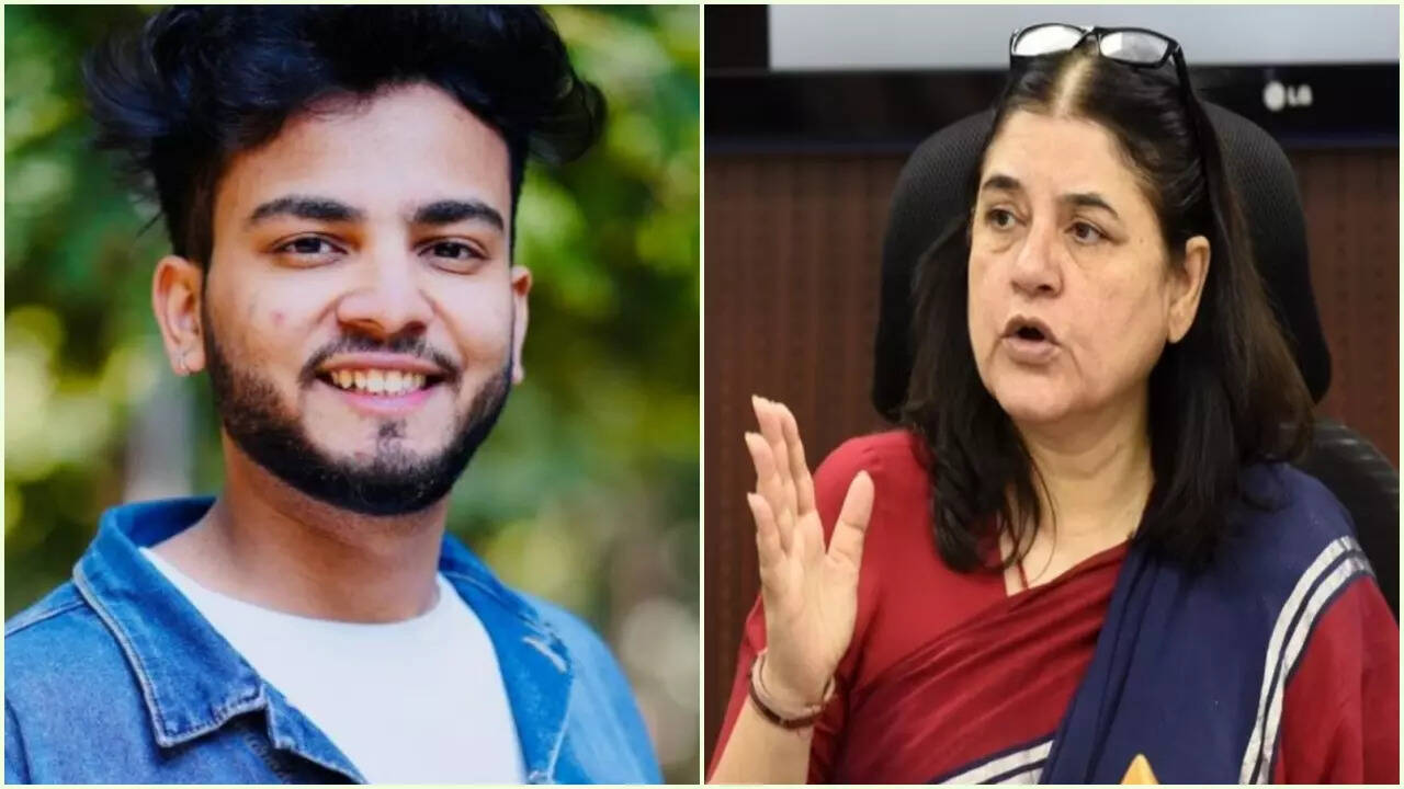 Elvish Yadav and Maneka Gandhi