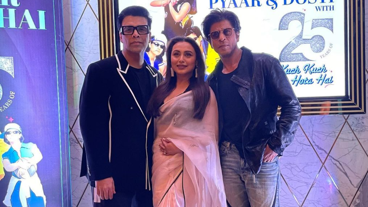 Shah Rukh Khan, Rani Mukerji, Karan Johar Reunite At Kuch Kuch Hota Hai Special Screening