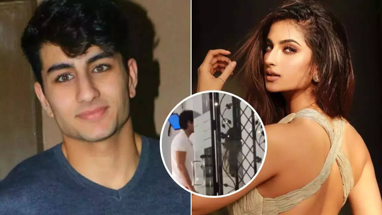 Ibrahim Ali Khan hugs alleged girlfriend Palak Tiwari