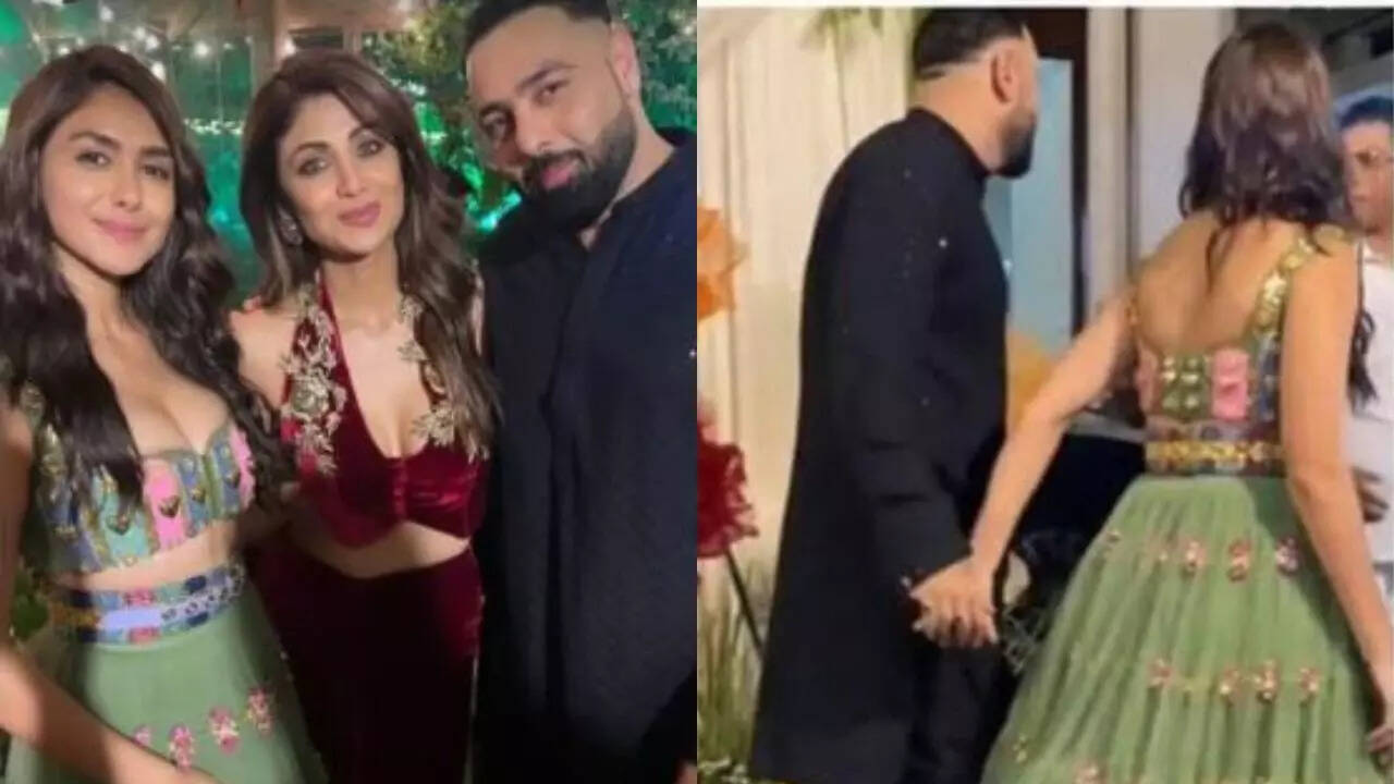 Mrunal Thakur SNAPPED Holding Badshah's Hand at Diwali Party!