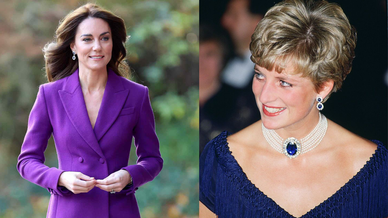 Princess Kate wears Lady Diana's earrings