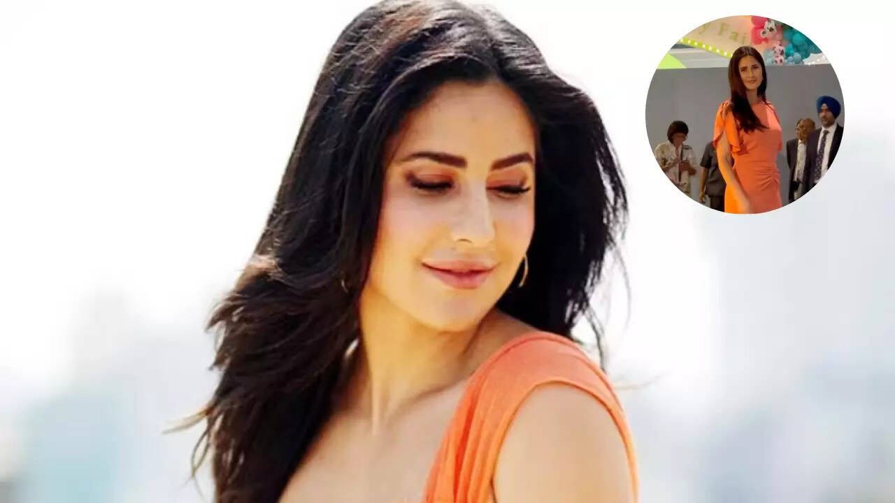 Katrina Kaif Stuns in Soft Orange Dress at Isha Ambani's Twins' First Birthday. WATCH