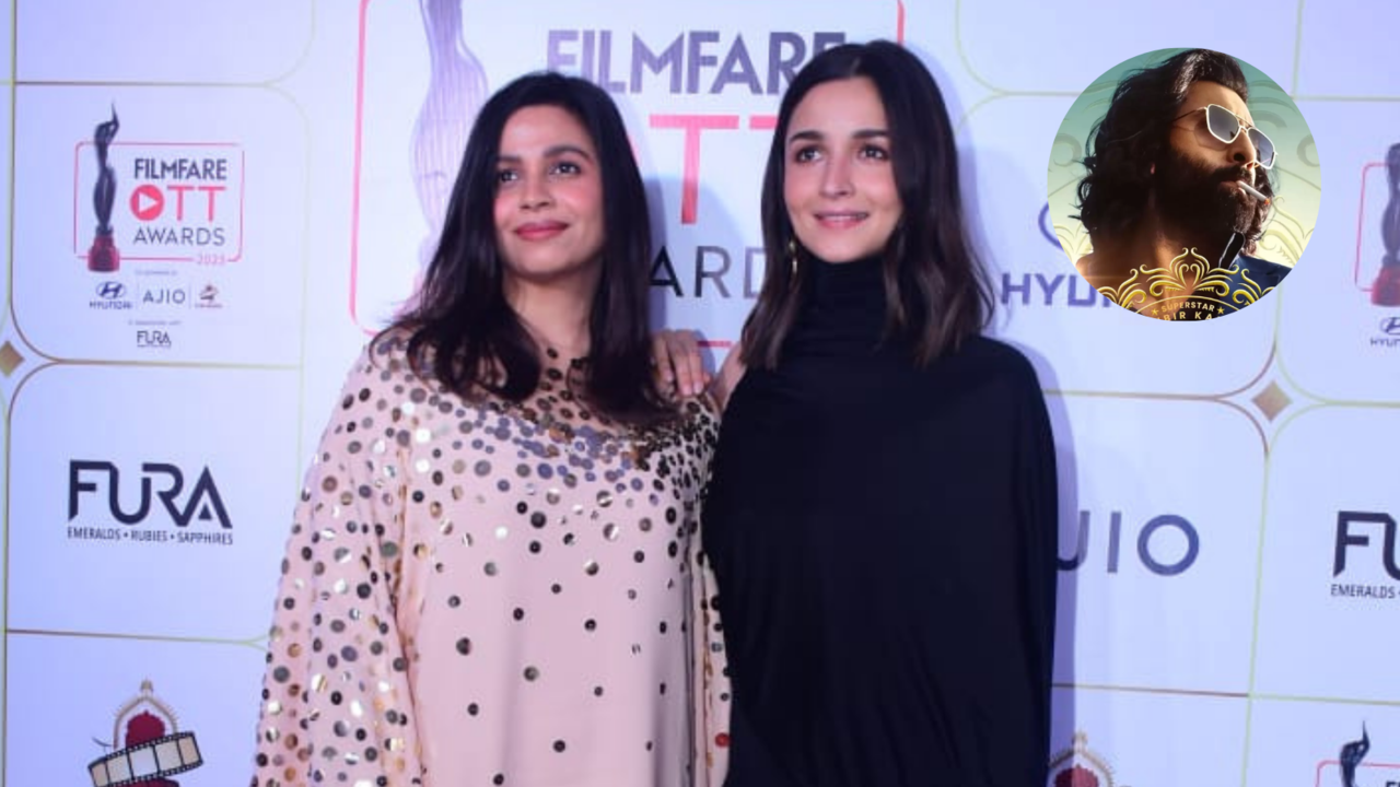 Exclusive! Filmfare OTT Awards 2023: Alia Bhatt, Sis Shaheen Watched Animal Trailer 25 Times, Say 'Fingers Crossed'